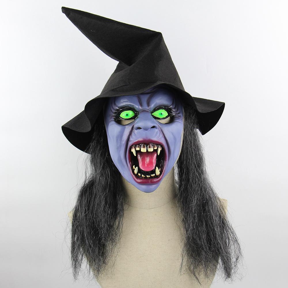 Halloween mörk häxa latexmask
