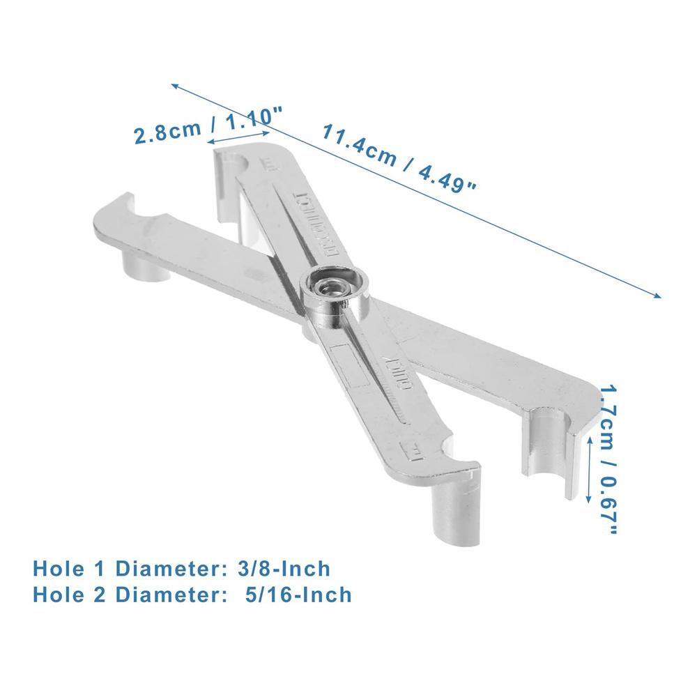 High Quality Silver Fuel Line 3/8-Inch and 5/16-Inch Quick Disconnect Tool Kit