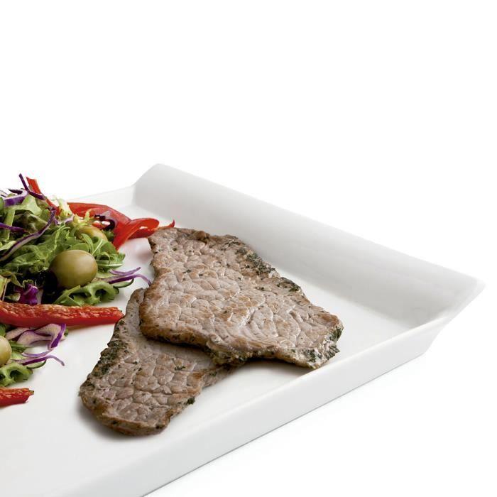 Quid Gastro Fresh Rectangular Ceramic White Gratin Dish (36 X 25 Cm) (6 Units)