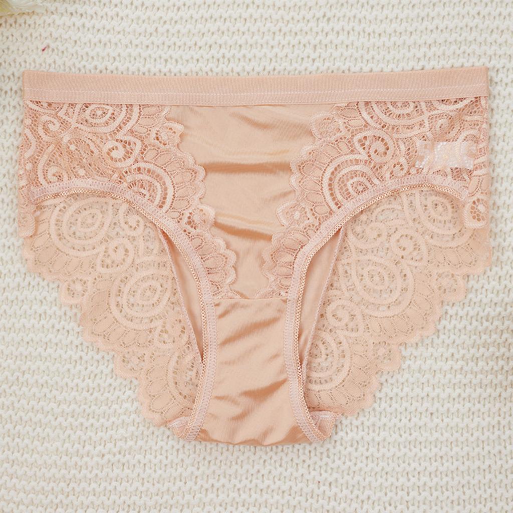 Ladies' Lace Underwear Mid Waist Sexy Lace Underwear