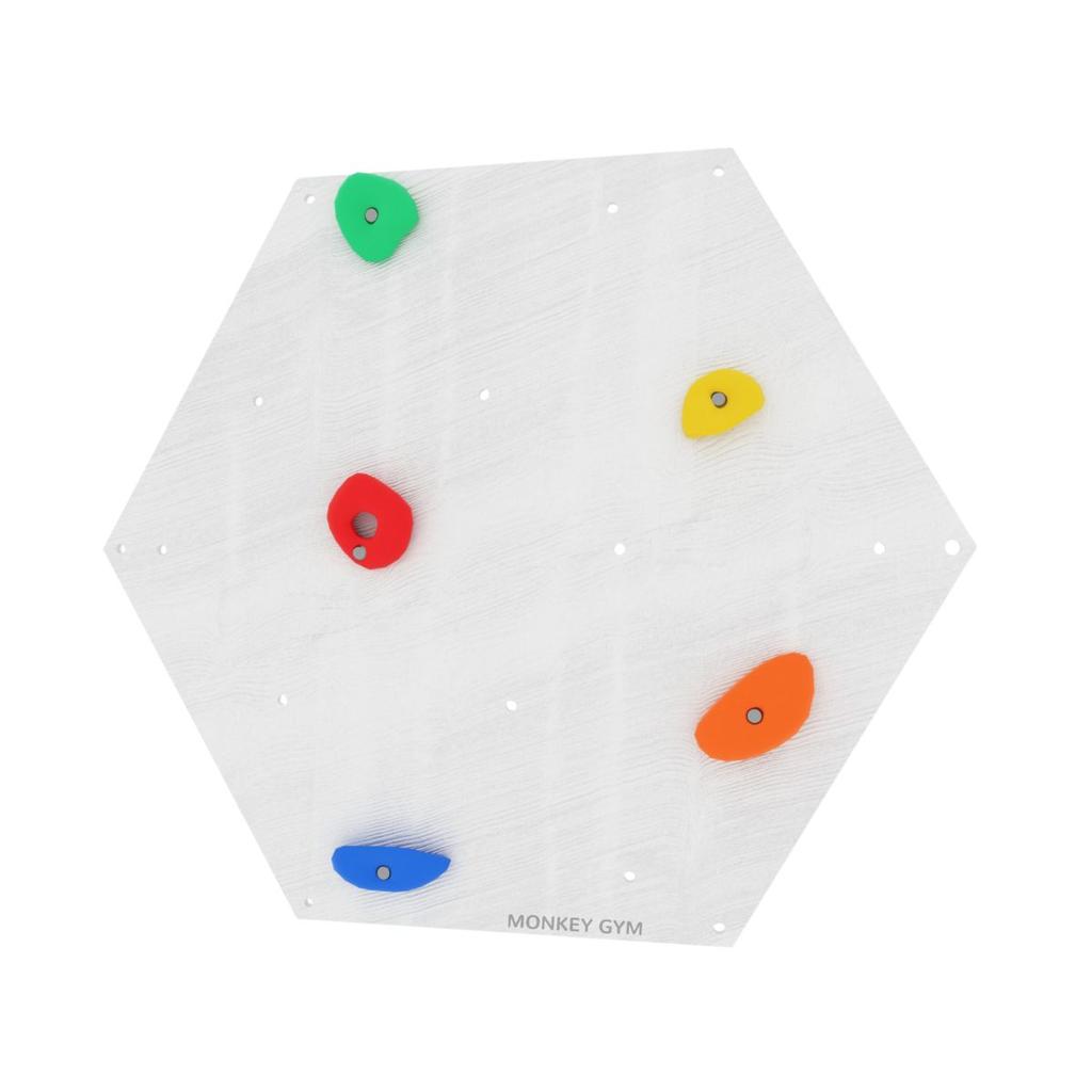 Climbing Wall Cube 1 White - Coloured Grips