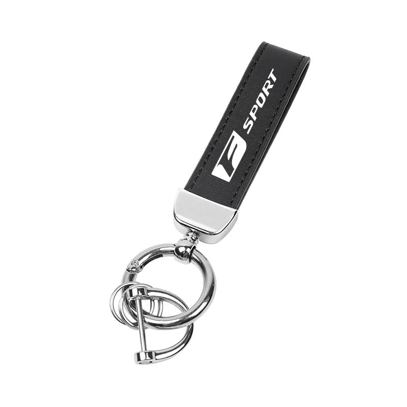 Car Key Chain Rings Leather Emblem Keychain Auto Keyring For Lexus FSPORT GS GX IS LS LX CT LC RC LBX NX RX 350h 450h ES UX 300e