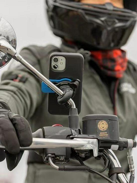 360°-ban forgatható telefontartó kerékpárokhoz és motorkerékpárokhoz - Levehető, ütéselnyelő navigációs tartó