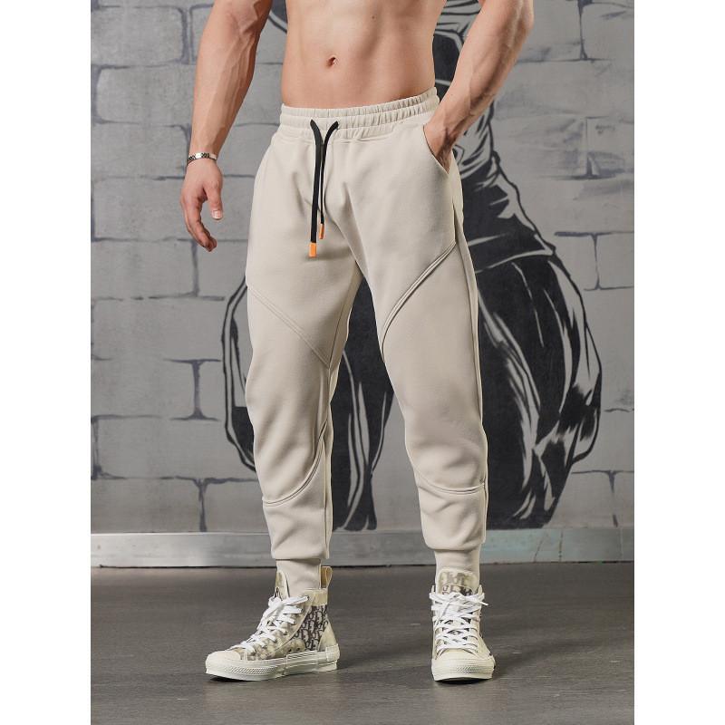 Sport Casual Pants Men With Stretch Fabric For Running And Gym Training