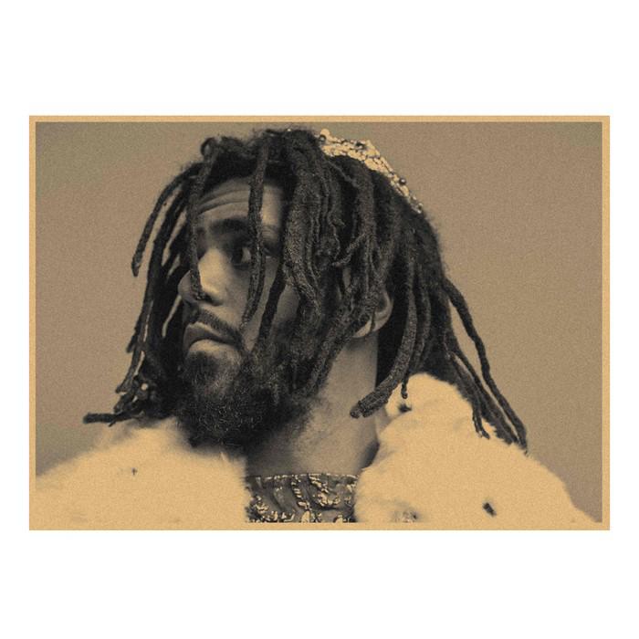 J. Cole & Lamar Rap Hip Hop Kraft Paper Wall Mural 491