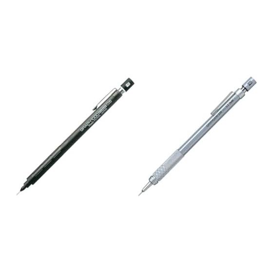 Pentel Graph 1000 for Pro 0.5mm Mechanical Pencil + Pentel Graph Gear 500 0.5mm Mechanical Pencil PG515