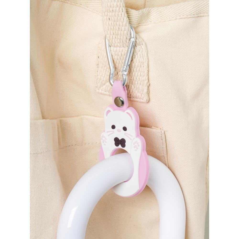 Daiso Cream Soda Carabiner Umbrella Holder