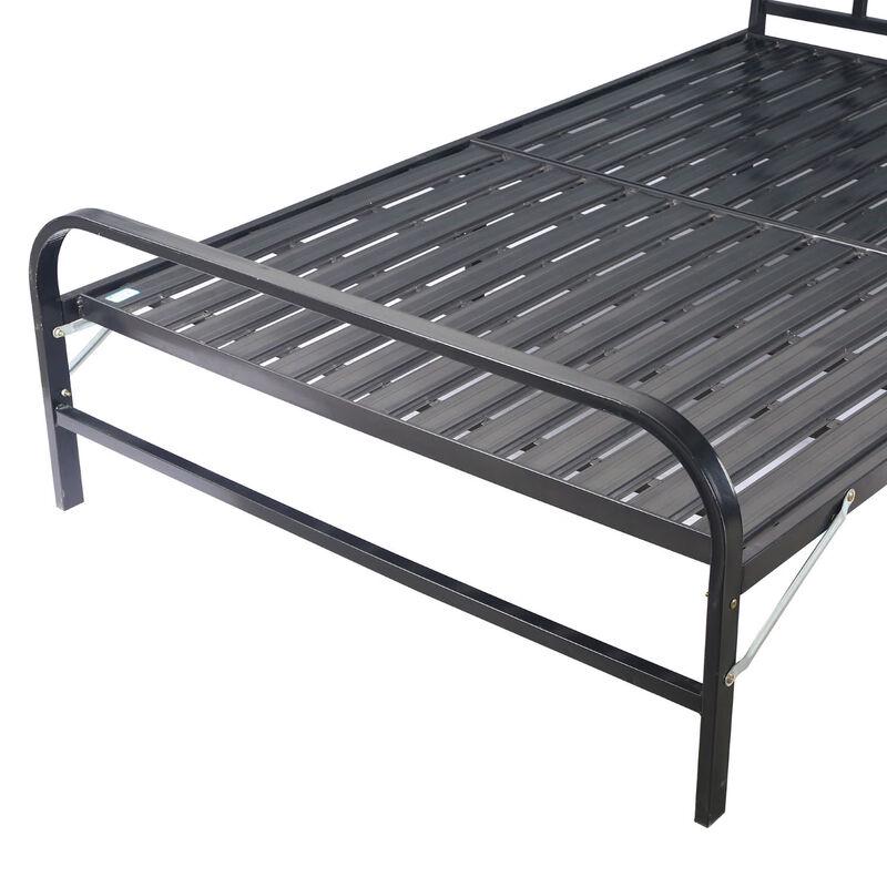 ZISIZ Simple Two-Fold Outdoor Single Folding Bed