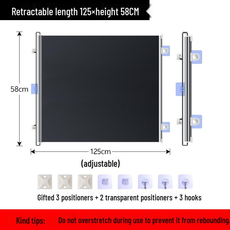 Automatic Retractable Pet Gate and Anti-Jump Barrier Fence for Cats