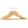 Wooden Hanger Set of 5 Wooden Clothes Hangers for Wardrobe