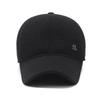 Hat Men's Autumn and Winter Wool Baseball Cap Versatile Middle Aged and Elderly People with Velvet Warm Hat Dad's Ear Protection Baseball Cap