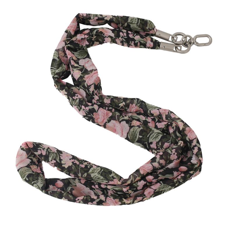 Ins Floral Phone Crossbody Strap Detachable Long Phone Case Lanyard Cute Fabric Shoulder Wrist Chain Mobile Phone Camera Pendant