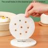 400pcs Non-Stick Steamer Basket Liners with Perforated Center-Round White Steam Cook Paper with Airflow Holes,Kitchen Essentials