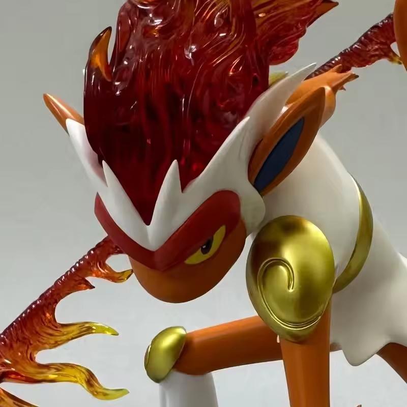 13cm Infernape GK Stereoscopic Atlas Action Figure Collection PVC Model Toy Cartoon Decor Figurine Boy Birthday Gift