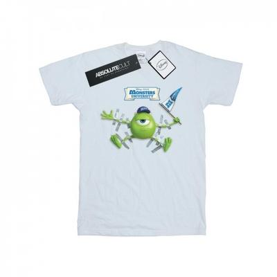 Damen/Damen Monsters University Taped Mike Baumwoll-Boyfriend-T-Shirt