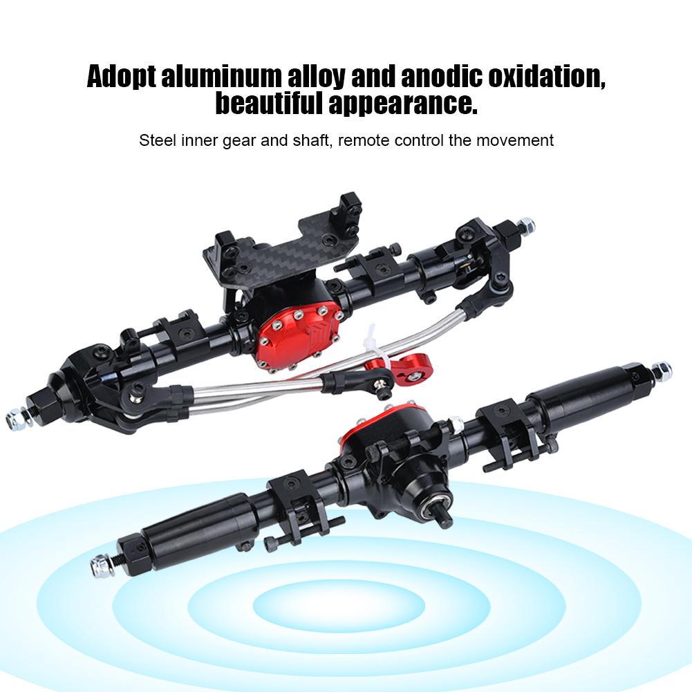 1/10 RC Aluminum Alloy Front and Rr Axle for Crawler   SCX10 II 90046 90047