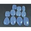 300Cts. Natural Angelite Mix Shape Cabochon Loose Gemstone 11 Pcs Lot C-3881