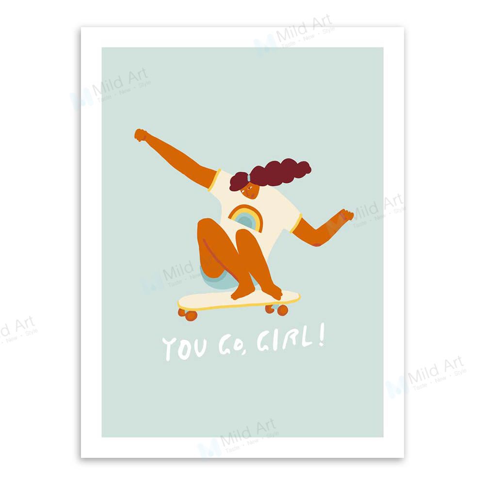 

Colorful Fashion & Sports Surfing Cute Living Room Bedroom Hanging Poster Support Dropshipping Cuadros Decoracion Dormitorio 21*30cm