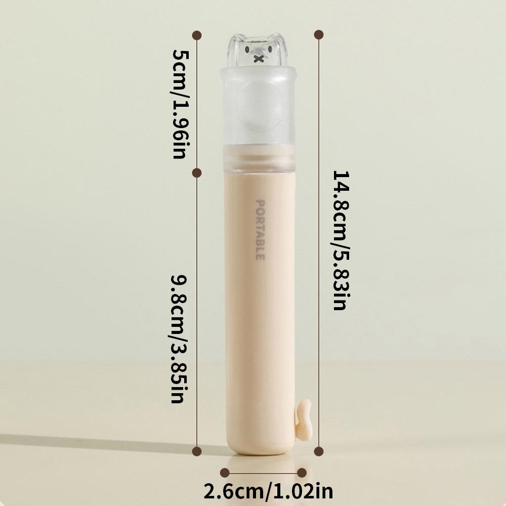 1 Piece - Convenient Toothbrush Travel Container, 2-in-1 Folding Toothbrush Set - Small and Convenient - Essential for Business