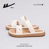 One-pedal Temperament Outer Wear Slippers Fashionable and Simple with Skirt Sandals Solid Color Versatile New Comfortable Women's Shoes