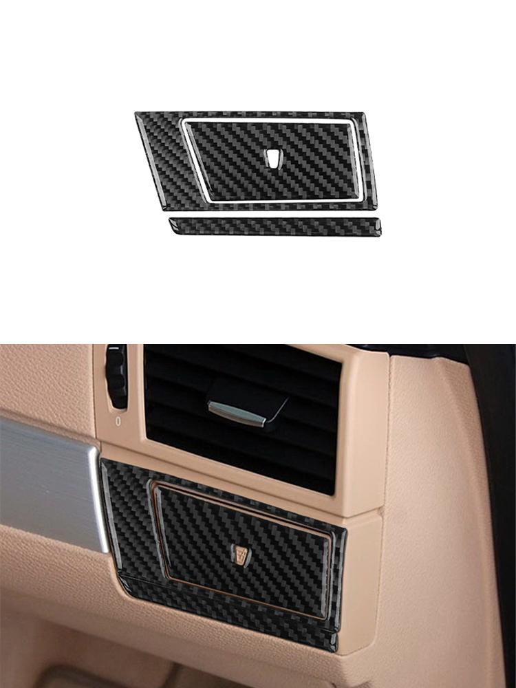 Carbon Fiber Car Interior Center Console Gear Shift Panel Decoration Stickers For BMW X3 2004-2010 Car Accessories