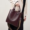Leather New Versatile Portable Tote Bag Large Capacity Shoulder Bucket Bag