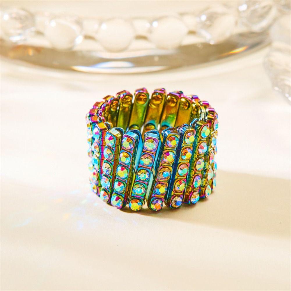 Stretchable Bangle Retractable Ring Bracelet Flexible Finger Buckle  Dual Purpose Jewelry