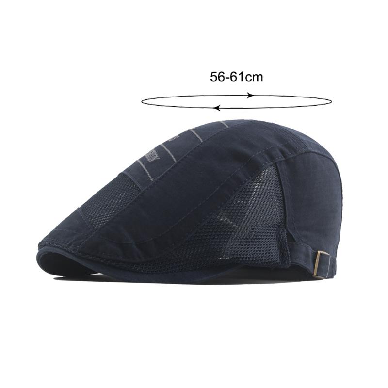 Summer Mesh Breathable Beret for Men Newsboy Caps Gatsby Painters Hats Driver Ivy Hat Gorro Hombre Boina