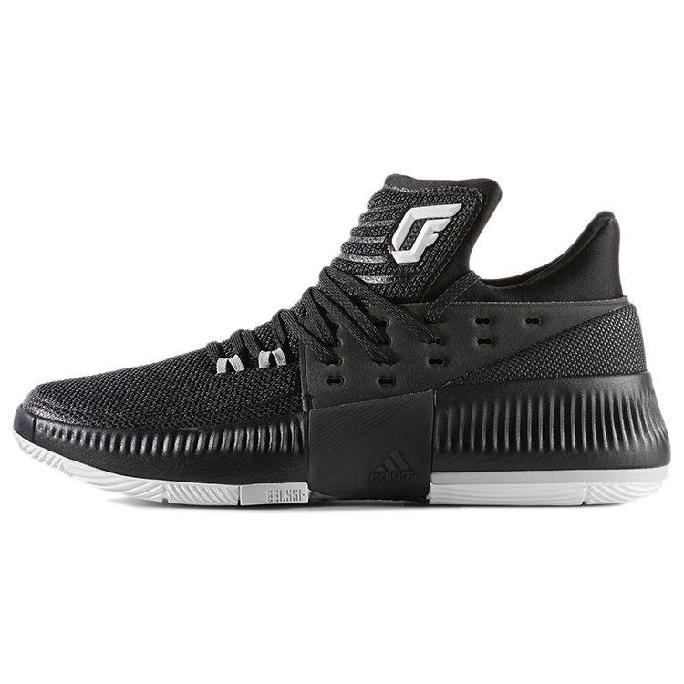 Adidas D Lillard 3 Comfortable Non-Slip Durable Low-Top Basketball Shoes Men Sneakers Graphite-Black BY3196
