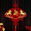 Horse Year 2026 Vietnamese Festive Ornaments, Spring Festival Tet Decor, New Year Wall Hanging Pendants Atmosphere.