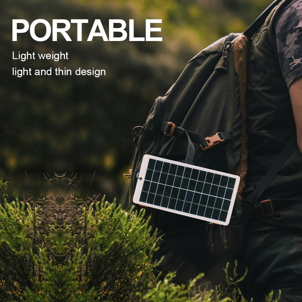 10W Solar Battery Charger Waterproof 12V Solar Cell Powerbank DC Port Polysilicon Solar Charger for 3.6V Battery / Camera / Lamp