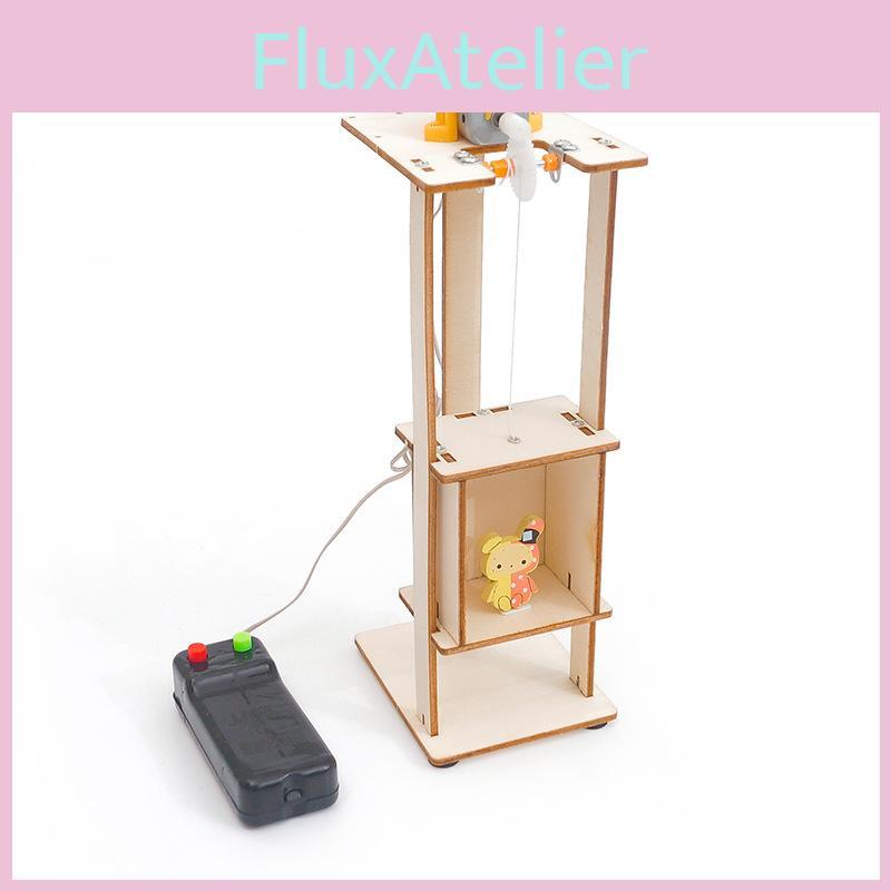 Elevator Lift Technology Diy Invention Science Experiment Stem Education Toy Wood Material