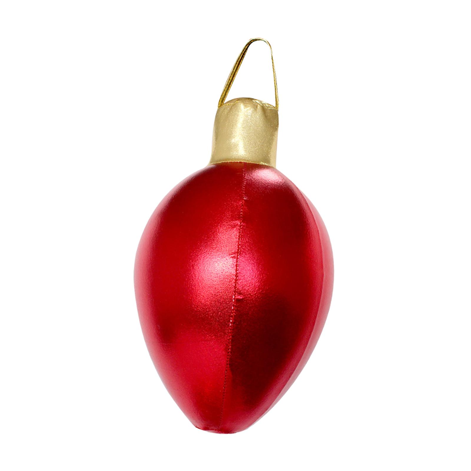 

Inflatable Christmas Ball Ornament Xmas Decor Large Party Supplies Hanging Pendant for Home Courtyard Yard Store Window Malls червоний