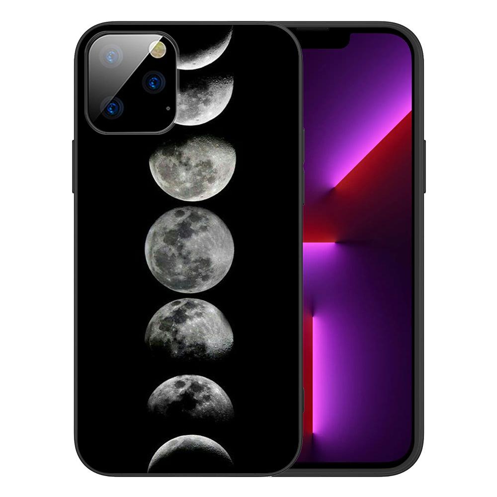 Applicable To IPhone16 Starry Sky Scenery Mobile Phone Case, New Moon Star Universe Couple Literary Mobile Phone Case