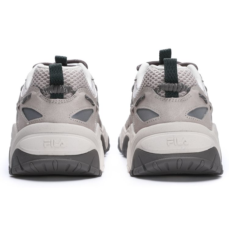 Fila Cat Paw Fabric Synthetic Leather 4.0 Sports Round Toe Lace-Up Low-Top Casual Shoes Men Casual Shoes Gray F12M322107FGM