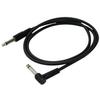 [Set of 5] Kikutani Patch Cable 1m (SL) 5mm Diameter P-100 BLK (5 pieces)
