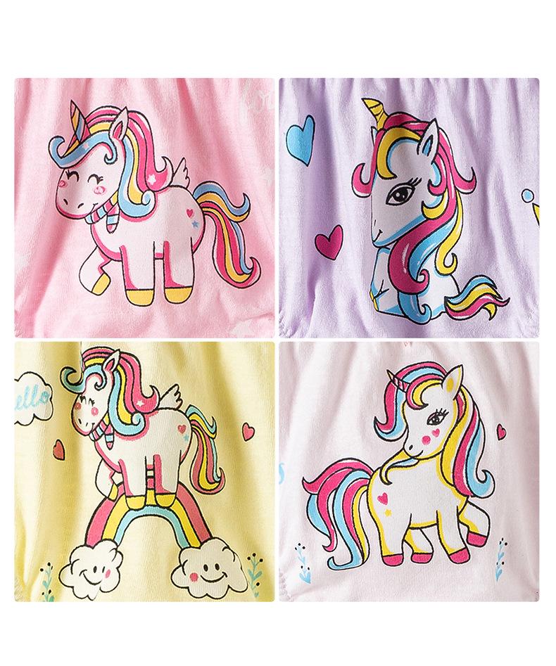 Koreanische Mädchen Baumwoll-Cartoon-Slips - 5er-Set in einer Box für Kinder