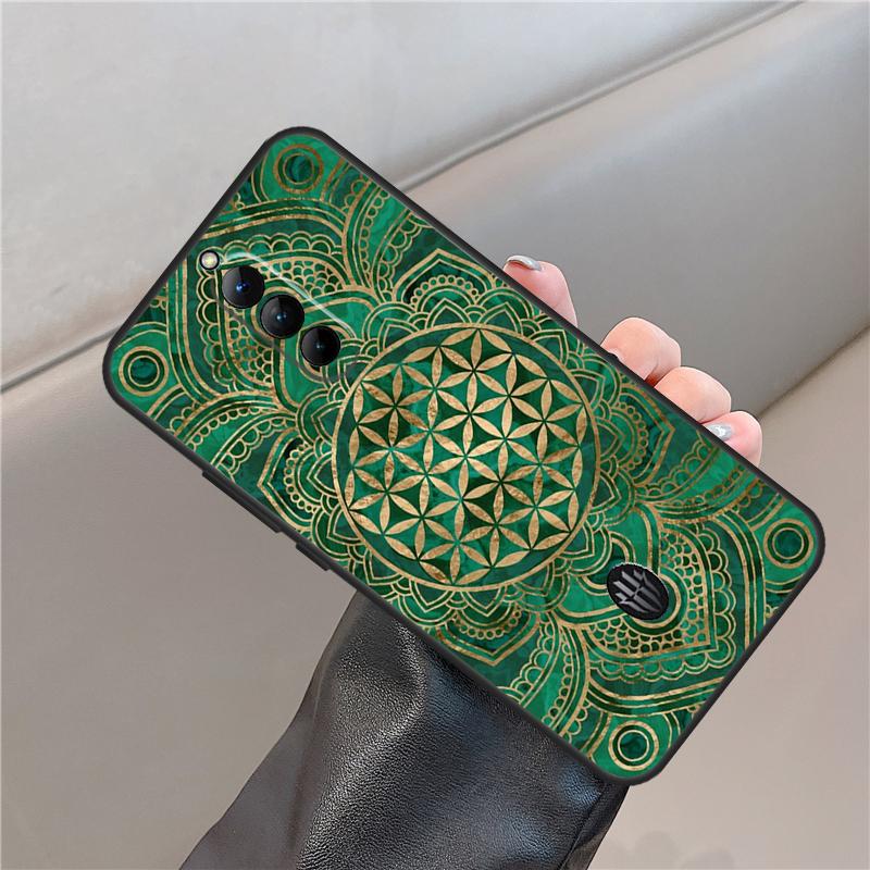Flower Life In Lotus Pastel Golds Case For ZTE Nubia Red Magic 11 10 9 8 8S 9S 10S Pro Plus 6S 7S 6 7 For RedMagic 10 Air Cover
