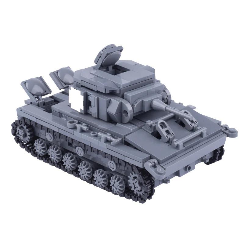 MOC Military Tank Series Building Blocks Army Soldier Figures Vehicle Special Force Armored US Car Cannon Truck Bricks Toys Gift