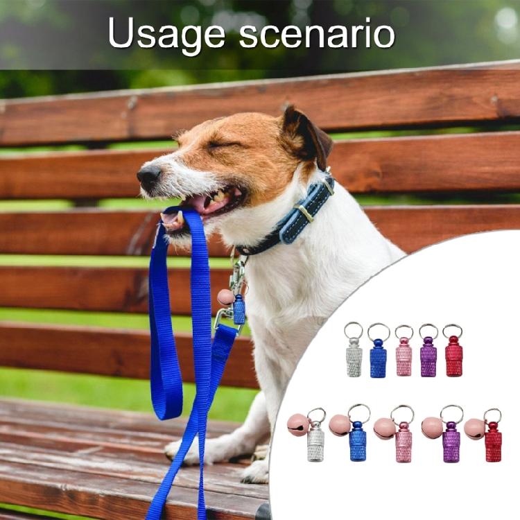 10pcs Plated Dog Label Holder Pet Safety Label Storage Box For Personalizable Contact Info Address Collar Pendant
