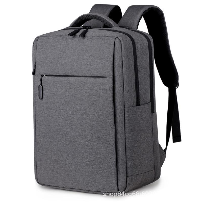 Unisex Double-Layer Backpack: Spacious Business Laptop Bag for Travel, Outdoor Adventures, and School