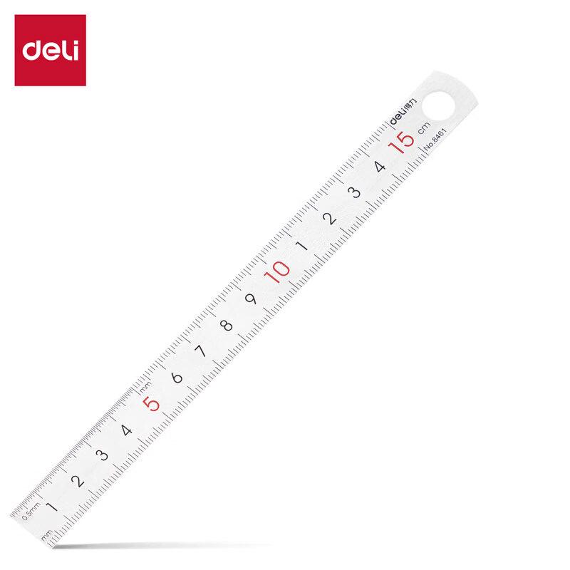 Deli 15cm Stainless Steel Straight Ruler