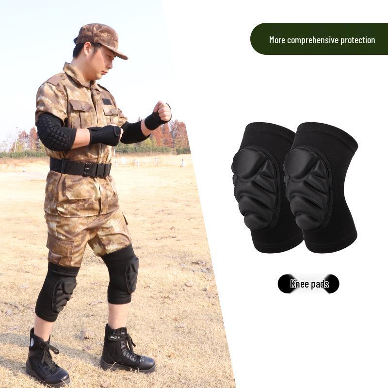 Breathable Shock-Absorbing Tactical Knee & Elbow Pads for Sports & Dance