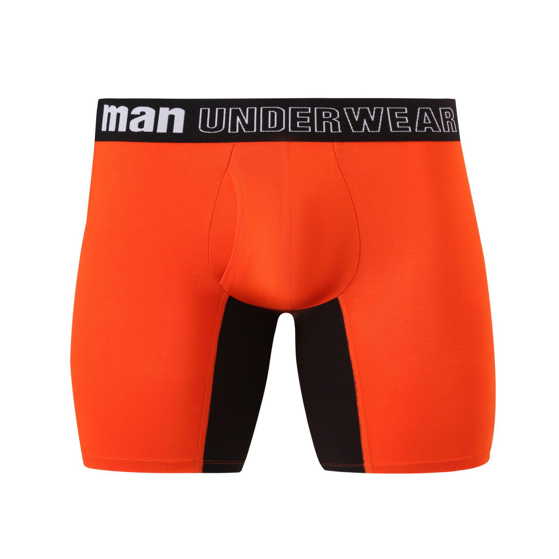 Мужские бамбуковые боксеры-слипы больших размеров, дышащие - средней посадки, с эффектом подтяжки бедер, свободного кроя 6XL