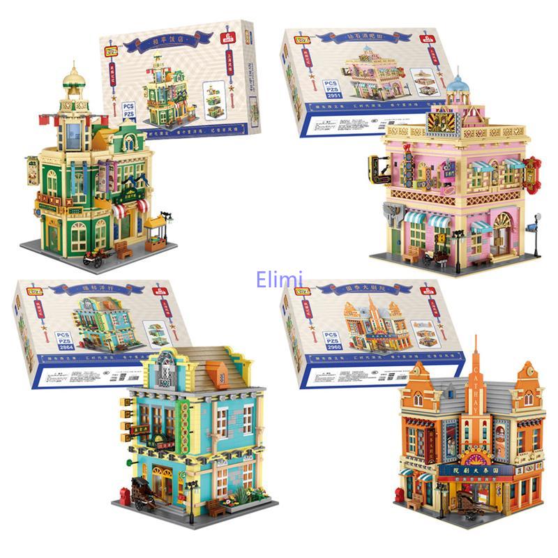 LOZ Blocks DIY Building Toy Cabin Tree City House Wooden Brinquedos Plastic Bricks Girl New Year Gift Christmas Present
