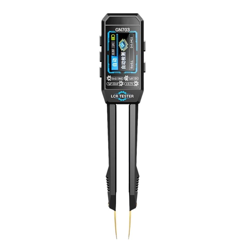 

Professional Digital Tweezer Bridge with 3 Test Frequencies Suitable for Resistor Capacitors Inductor Diode Testing 1