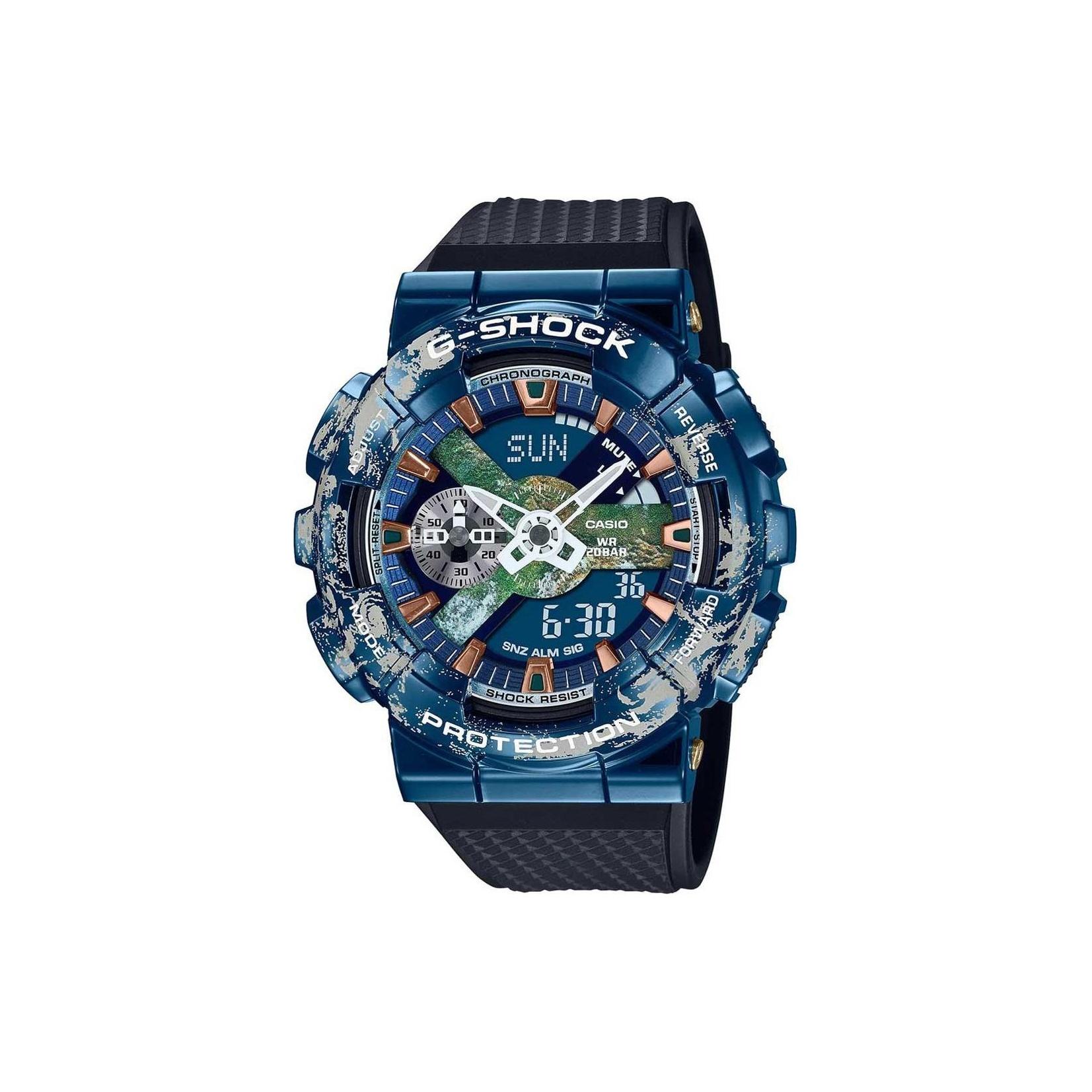 

CASIO Men Full Metal Series 51.9mm Blue Watch GM-110EARTH-1APF Blue Dial