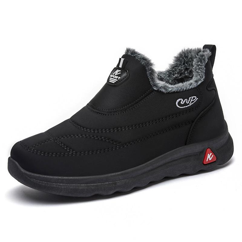 

Новые хлопковые туфли, теплые ботинки на одну ногу, флисовые и утепленные зимние ботинки, холодостойкие и удобные хлопковые ботинки 39 чёрный