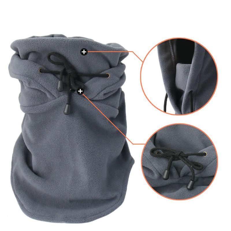 Winter Full Face Cycling Mask Fleece Ski Windproof Cap Outdoor Sports Bib Cold Padded Hood Mask Motorcycle Neck Helmet Hat