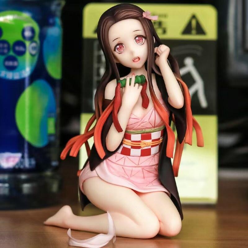 Anime figurka Zabiják démonů Kamado Nezuko Akční figurka klečící verze Nezuko Kamado PVC figurka Toy Brinquedos